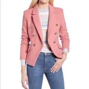 Halogen x Atlantic-Pacific Wool Blend Blazer Pink